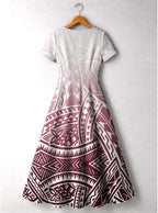 "Kapa" Short Sleeve Maxi Dress