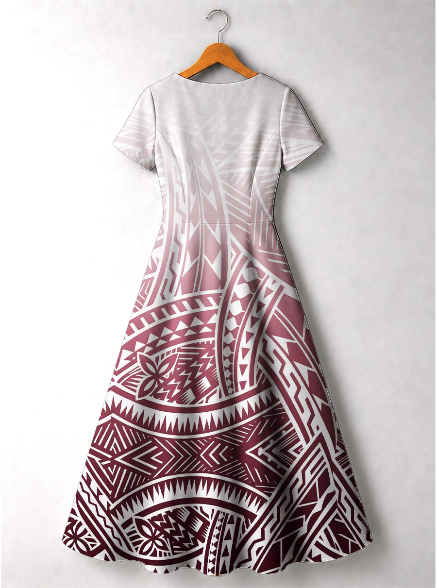 "Kapa" Short Sleeve Maxi Dress
