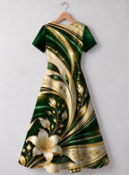"Shanga" Sweetheart Midi Dress