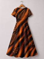 "Moto" Short Sleeve Maxi Dress