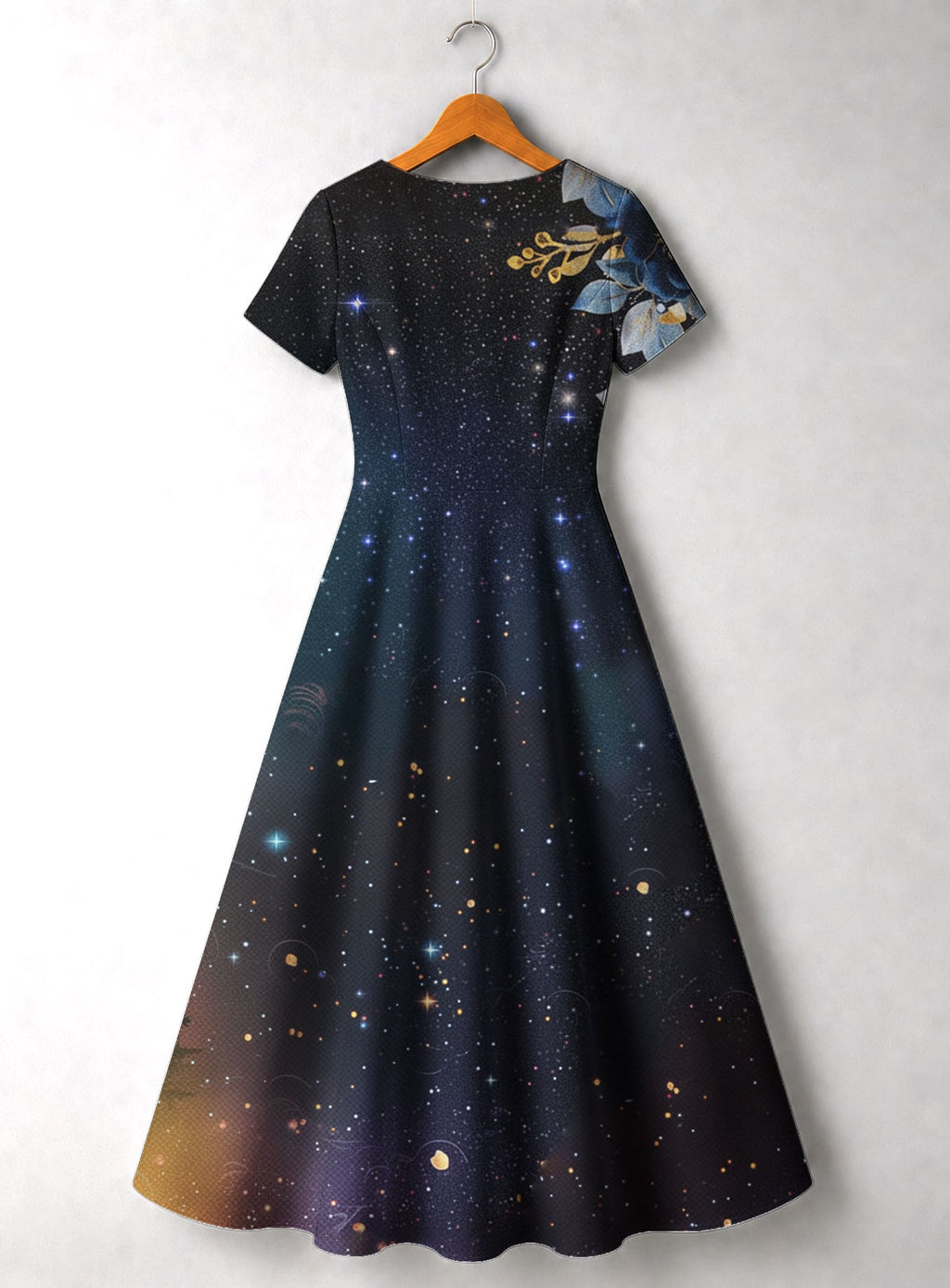 "Nyota" Short Sleeve Maxi Dress Promo