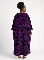 Purple Leopard Kaftan Dress Promo