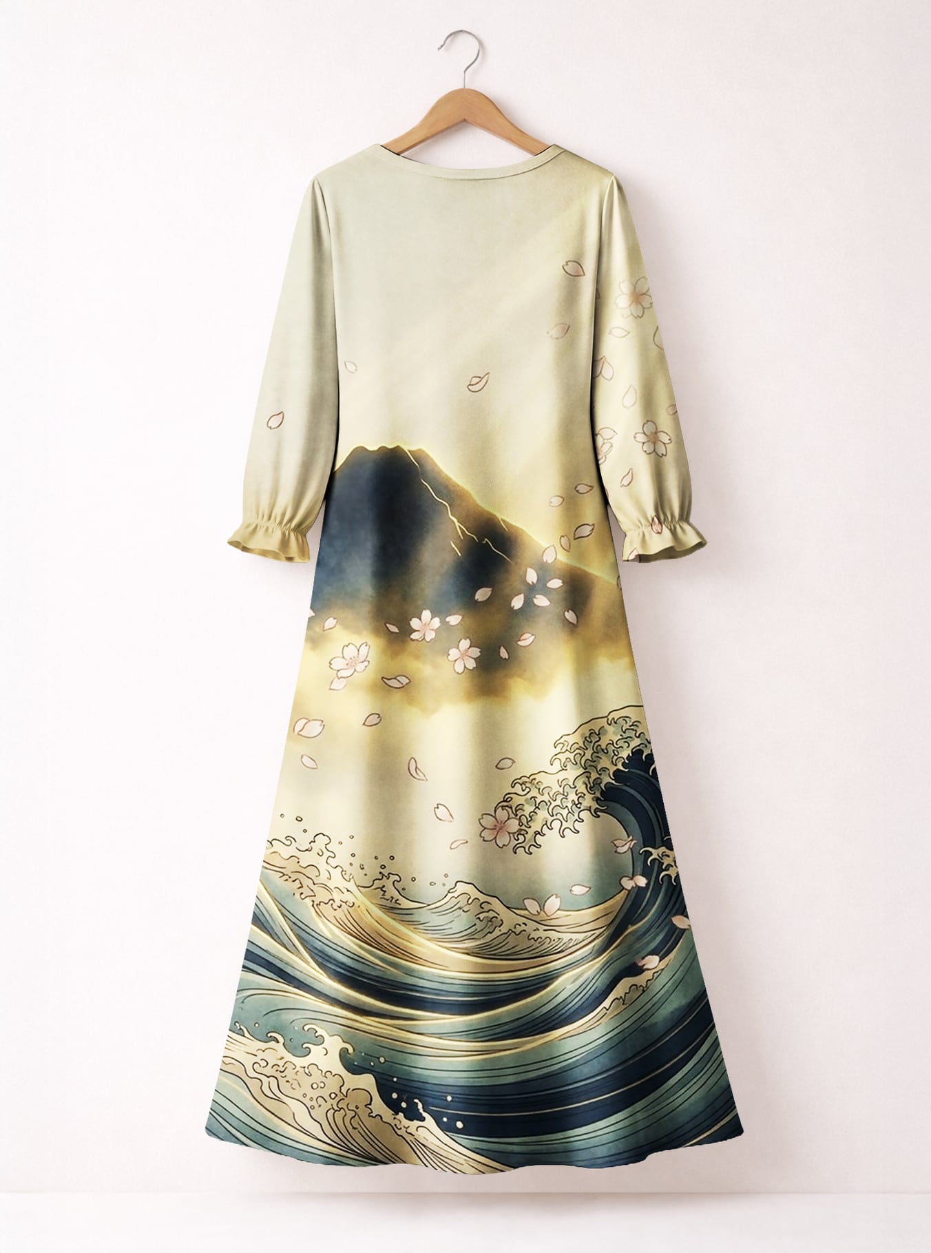 "Wimbi" Long Sleeve Maxi Dress