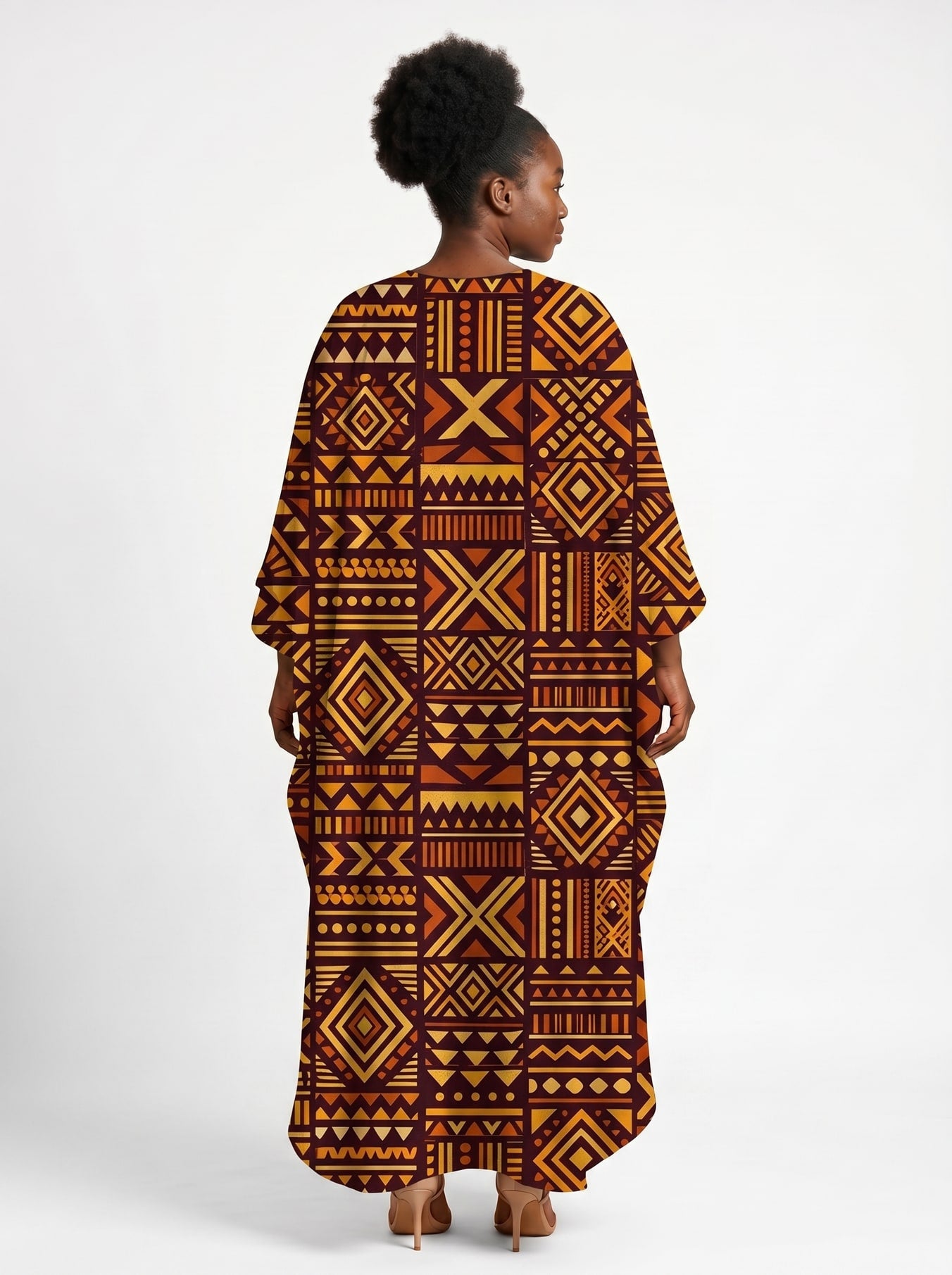 Mudcloth Kaftan Dress