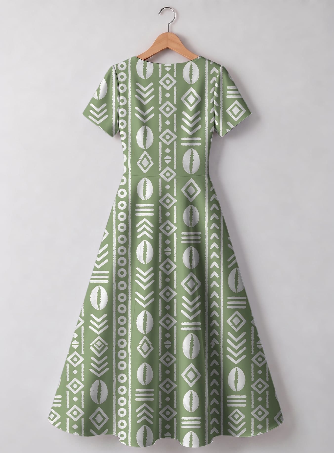 "Oshun Verde" Sweetheart Midi Dress