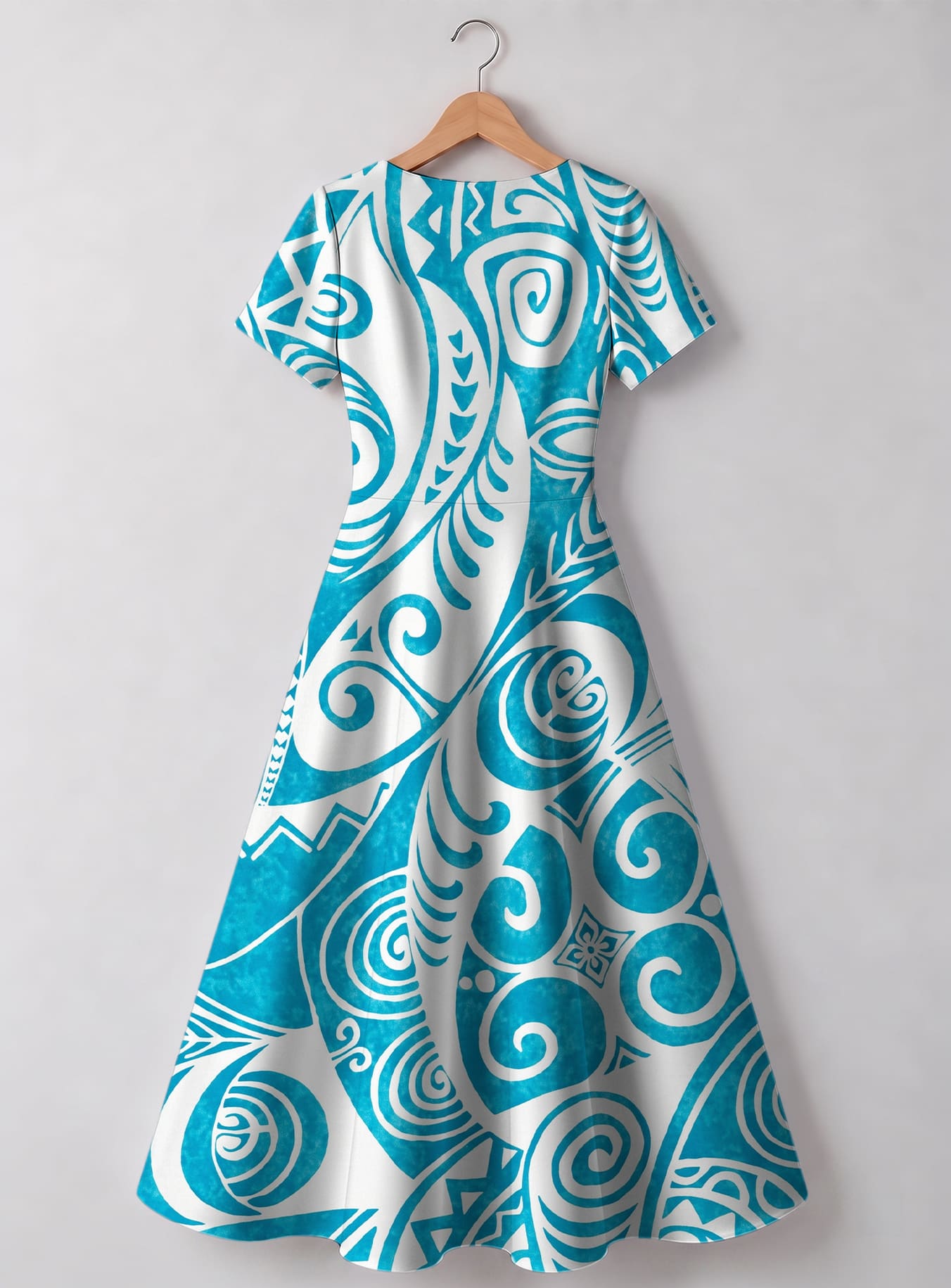 "Nalu" V Neck Midi Dress