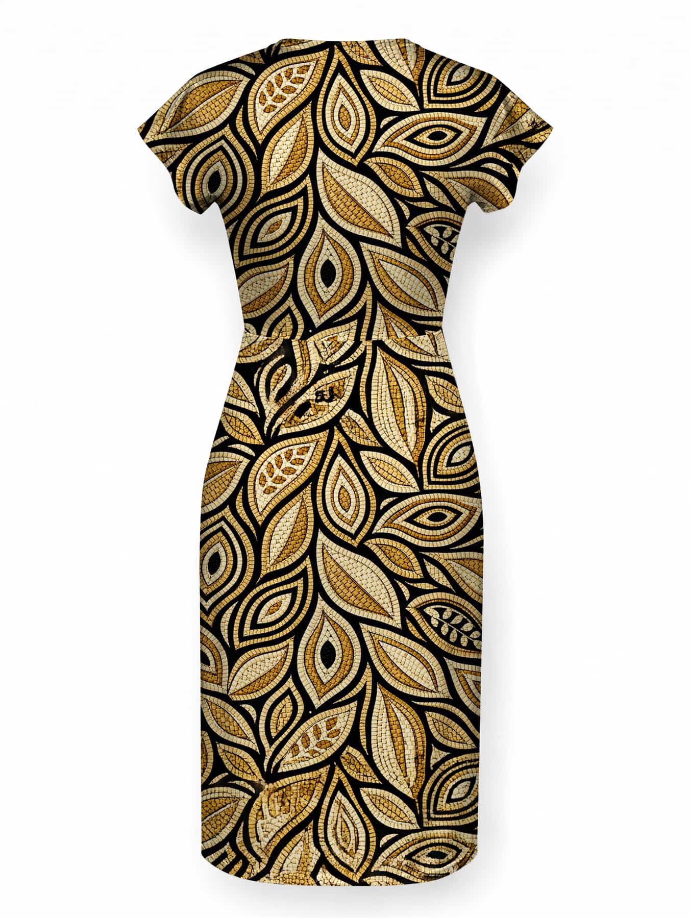 "Ashanti" Cap Sleeve Midi Dress