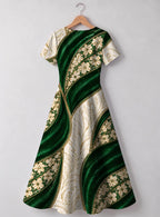 "Maile" Sweetheart Midi Dress