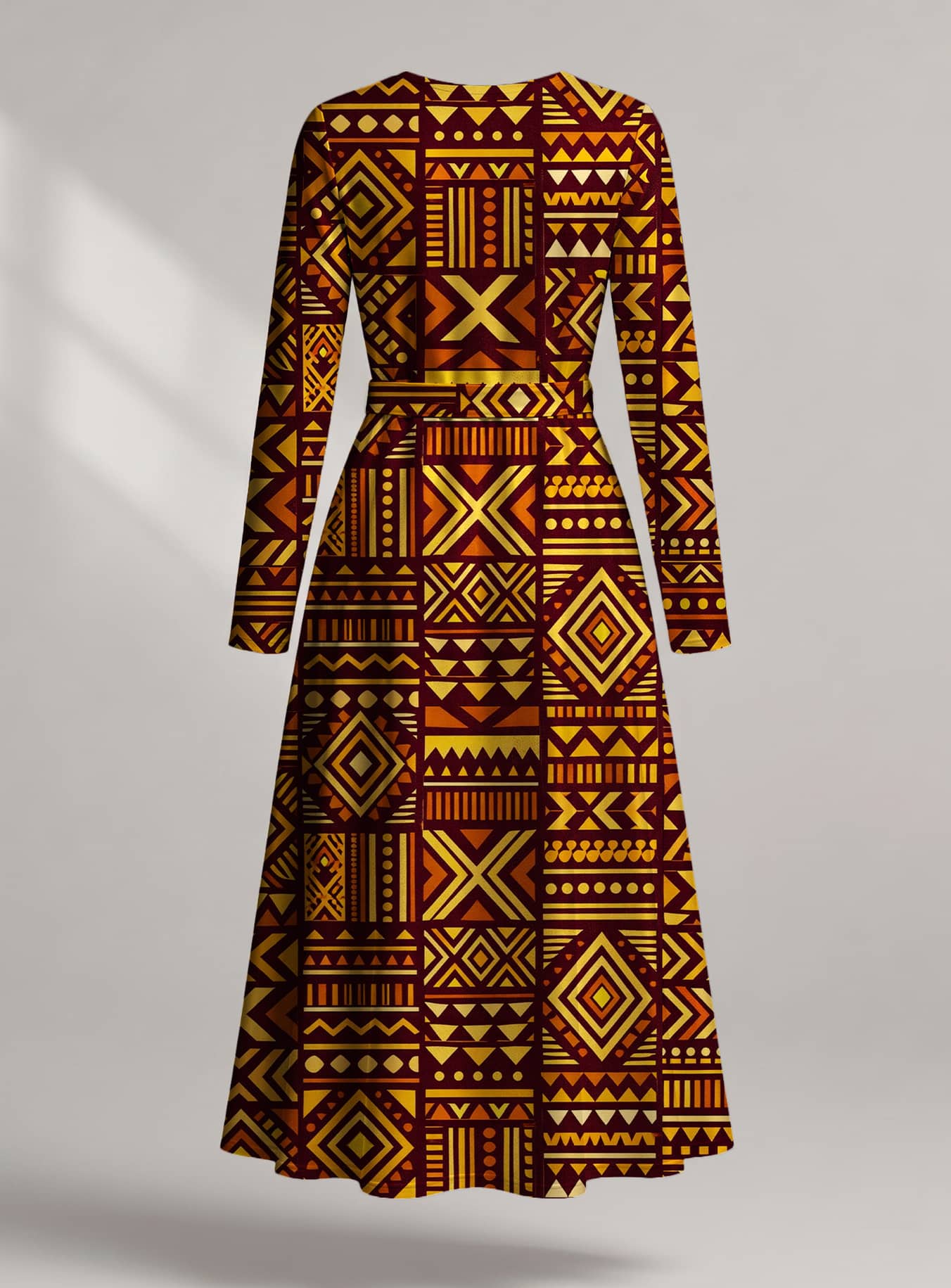 "Mudcloth" Viscose Midi Dress