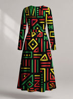 "Nairobi" Viscose Midi Dress