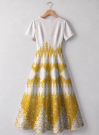 "Mwangaza" Sweetheart Midi Dress