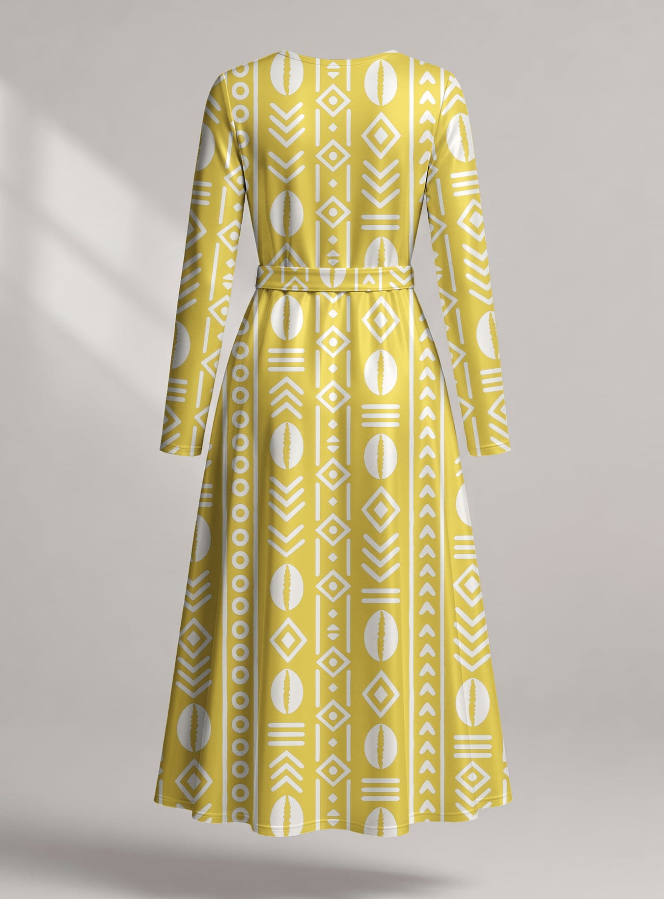 "Oshun Dhahabu" Viscose Midi Dress