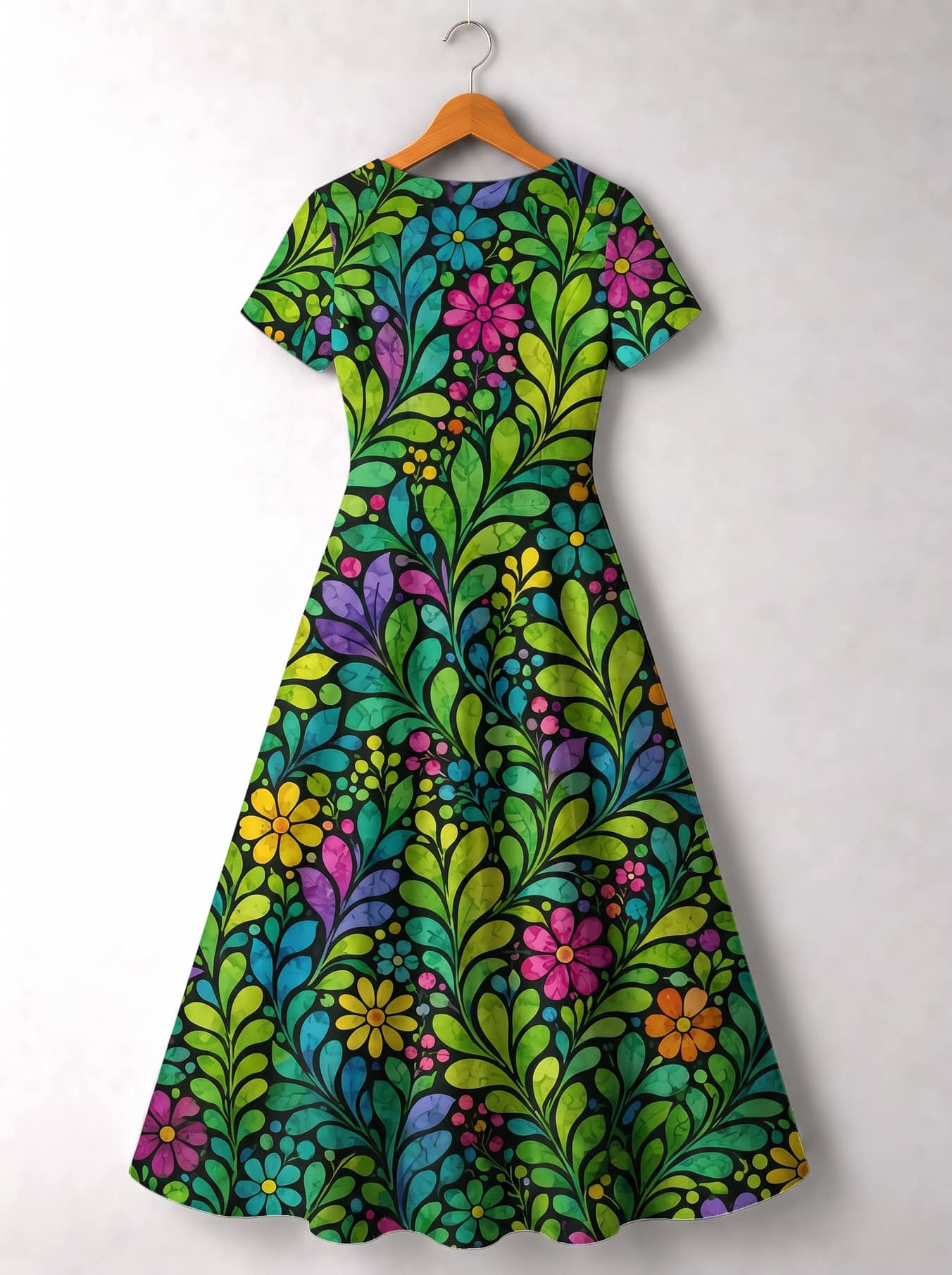 "Zumaridi" Short Sleeve Maxi Dress