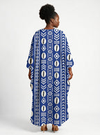 Oshun Royal Blue Kaftan Dress