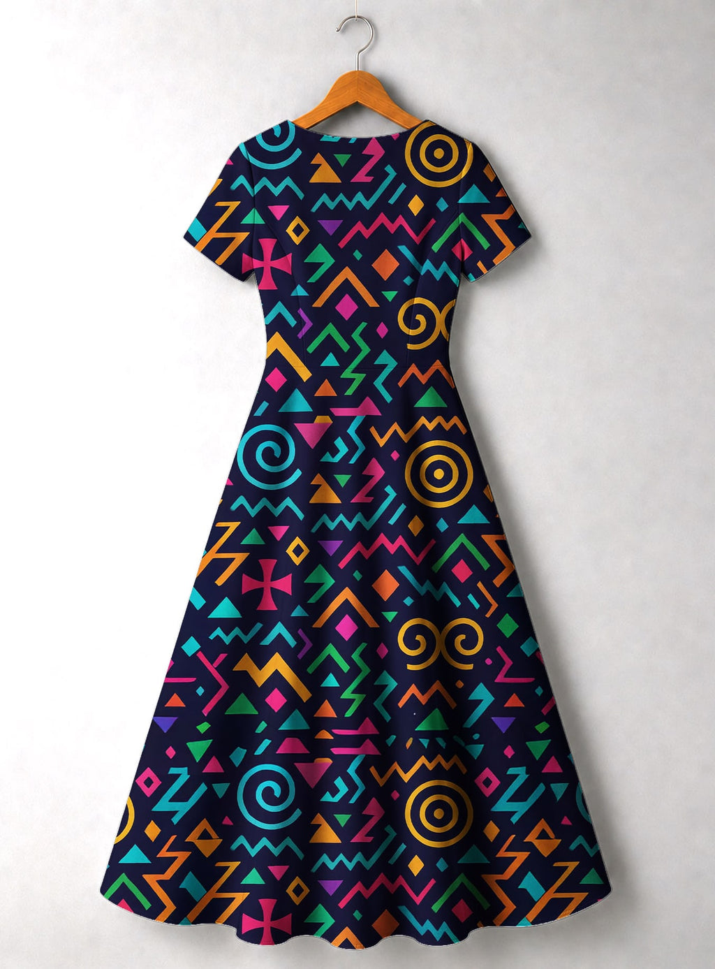 "Ubuntu" Short Sleeve Maxi Dress