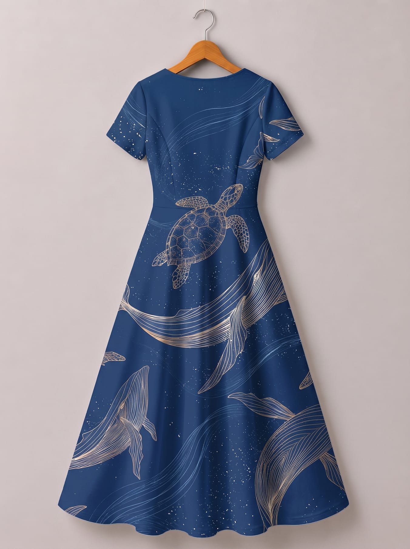 "Pwani" Short Sleeve Maxi Dress