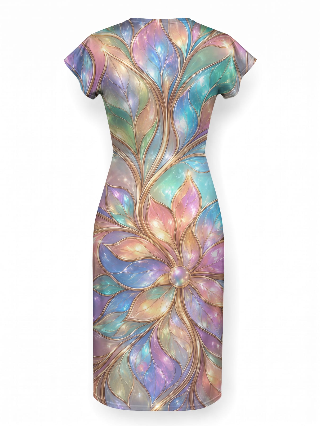 "Almasi" Cap Sleeve Midi Dress