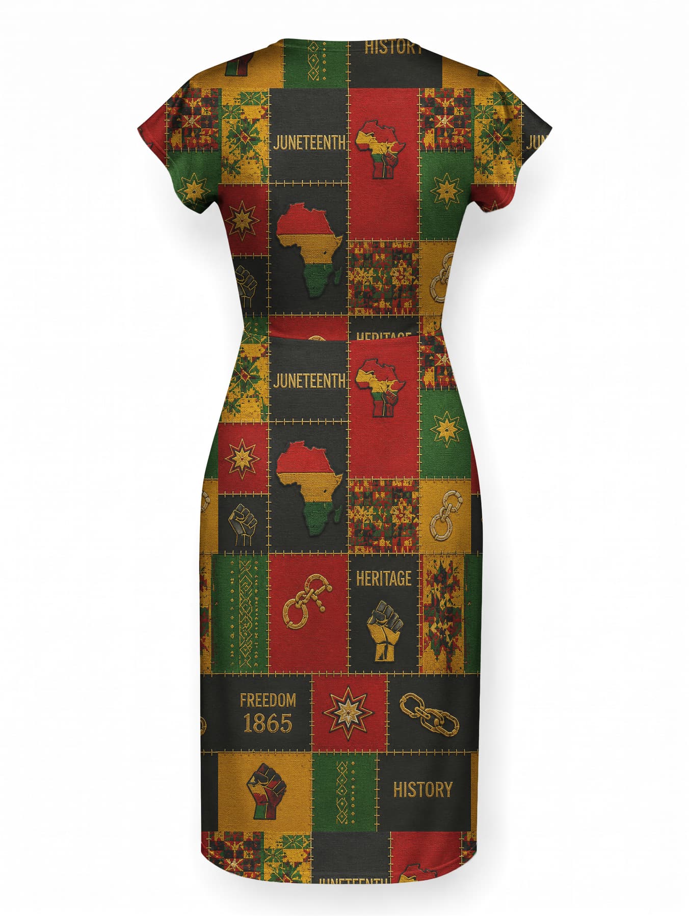 "Kumbuka" Cap Sleeve Midi Dress