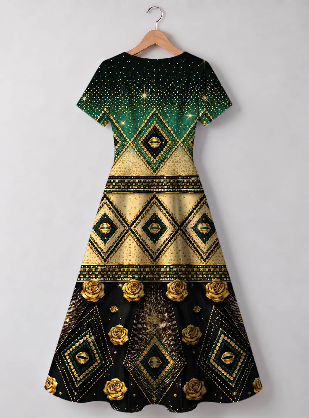 "Kifalme" Sweetheart Midi Dress