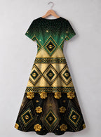 "Kifalme" Sweetheart Midi Dress