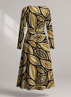 "Ashanti" Viscose Midi Dress