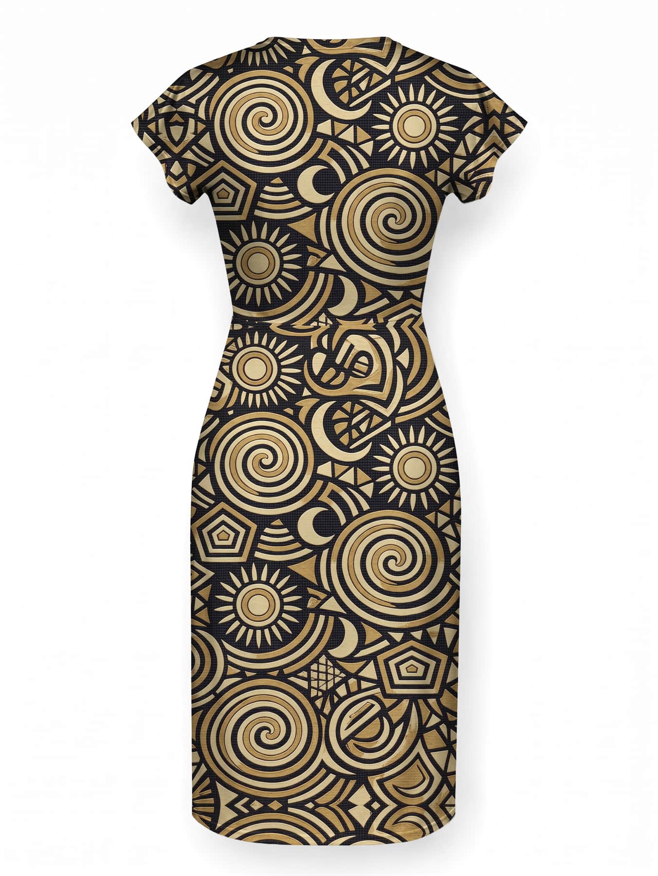 "Sahara" Cap Sleeve Midi Dress