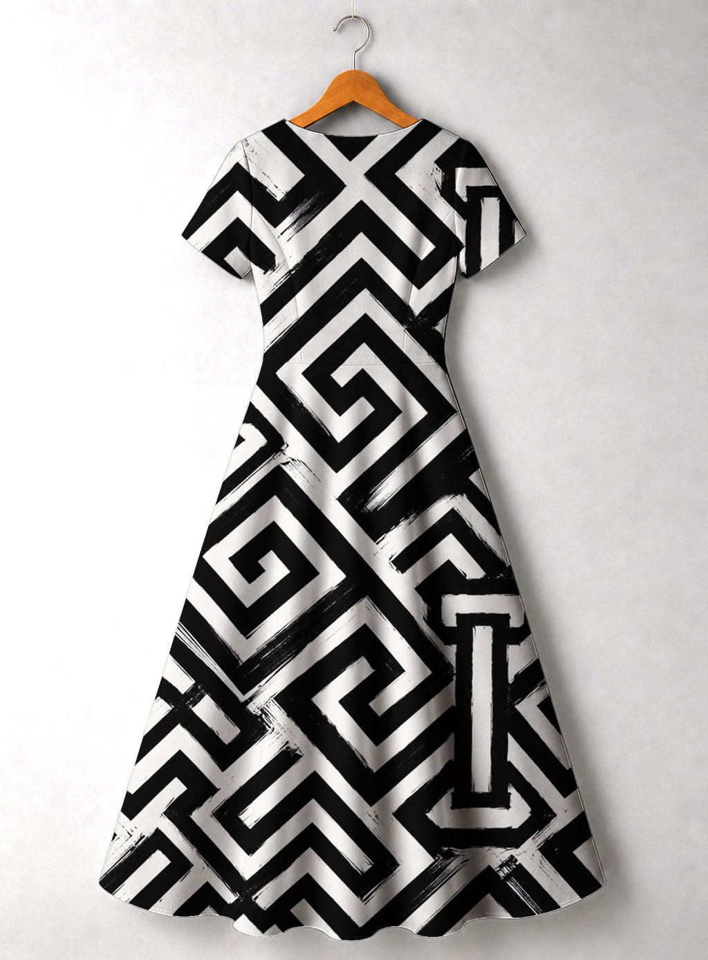 "Zamu" Short Sleeve Maxi Dress