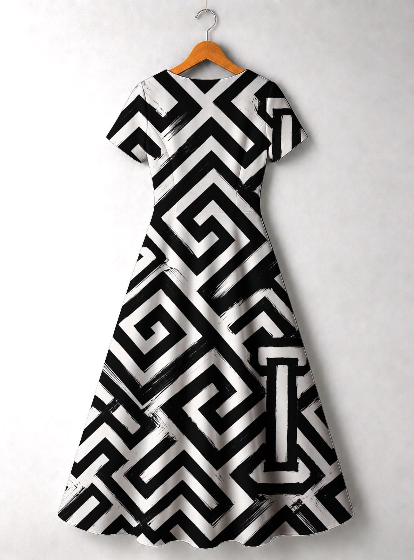 "Zamu" Short Sleeve Maxi Dress