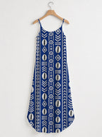 "Oshun" Royal Blue Maxi Dress