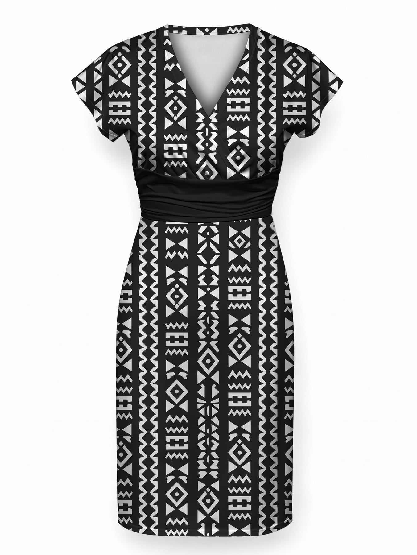 "Kuba" Cap Sleeve Midi Dress