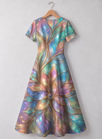 "Almasi" Sweetheart Midi Dress