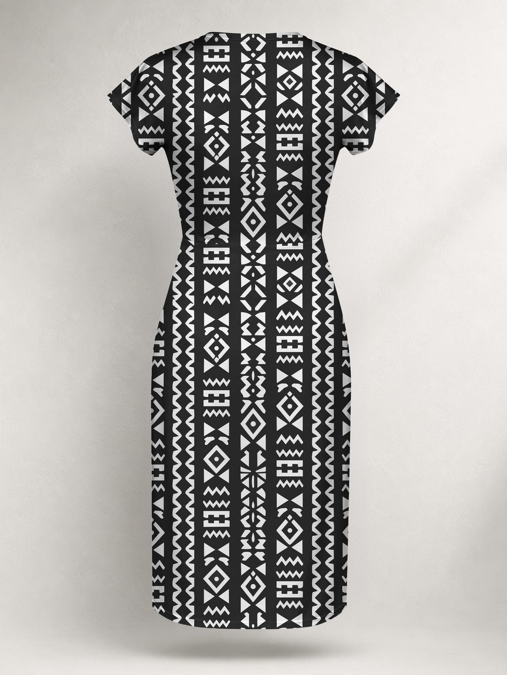 "Kuba" Cap Sleeve Midi Dress