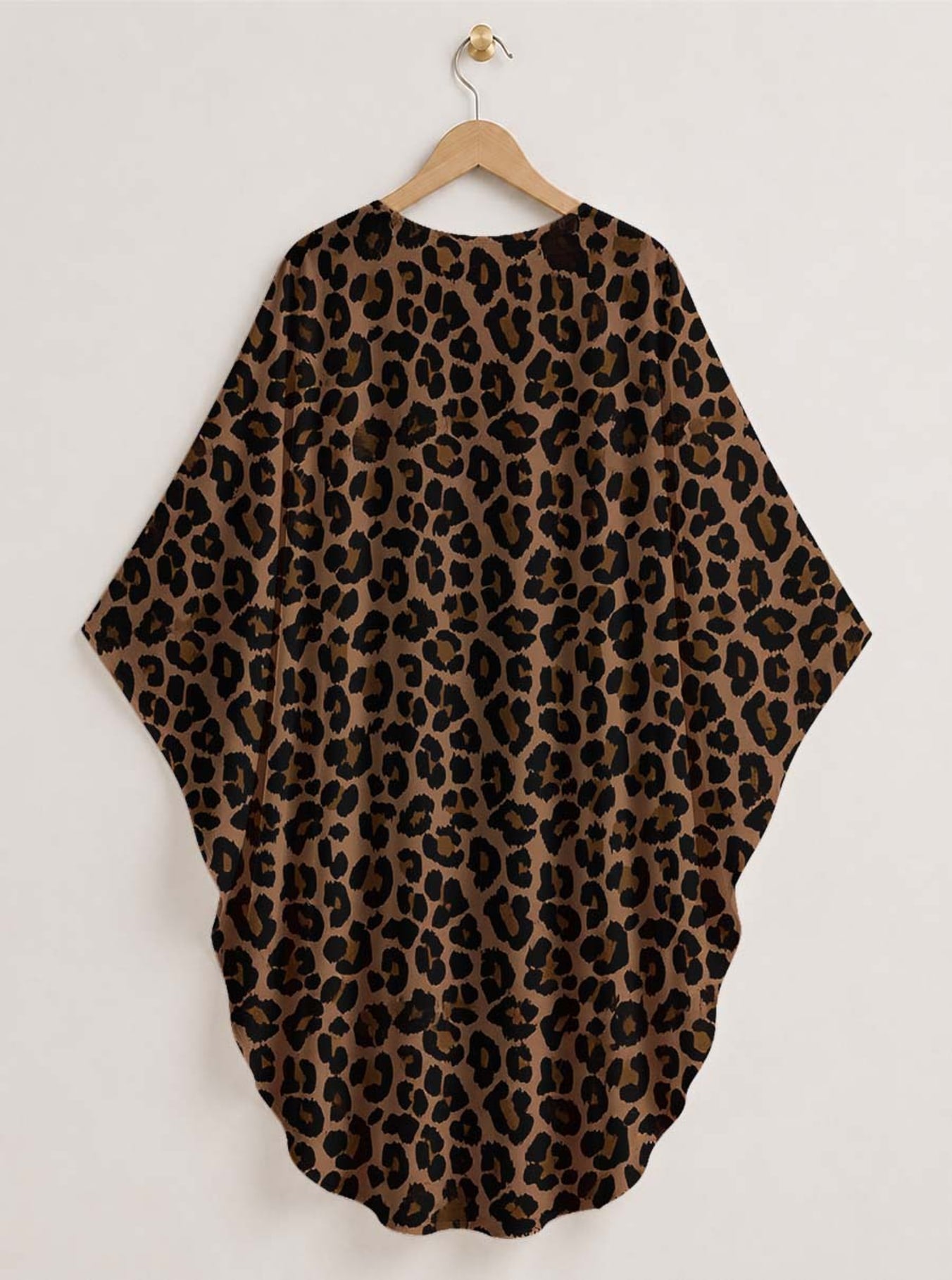 "Unstoppable" Brown Leopard" Kaftan Dress