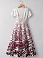 "Kapa" Sweetheart Midi Dress