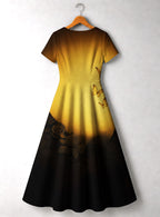 "Iyanu" Short Sleeve Maxi Dress