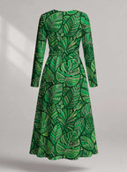 "Asili" Viscose Midi Dress