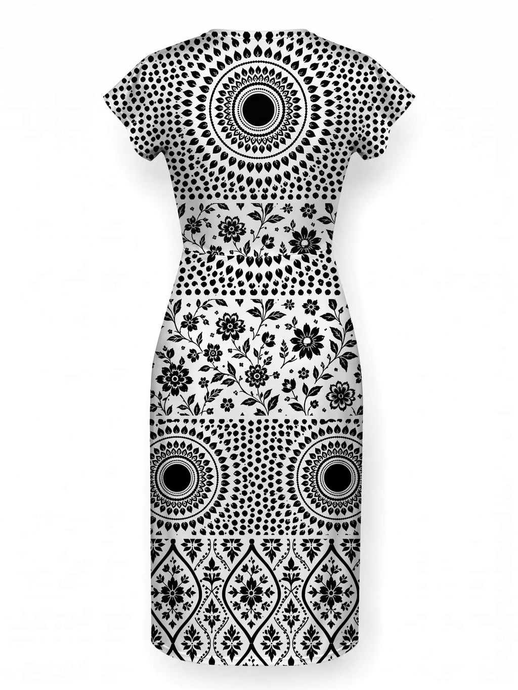 "Mwanga" Cap Sleeve Midi Dress