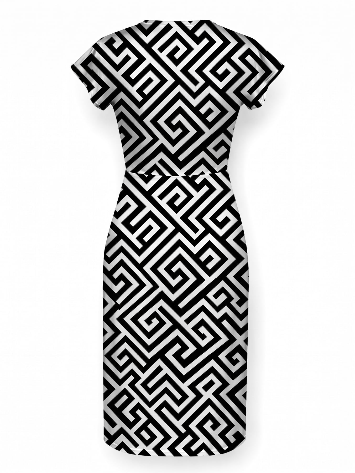 "Zamu" Cap Sleeve Midi Dress