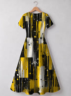 "Mvua" Sweetheart Midi Dress