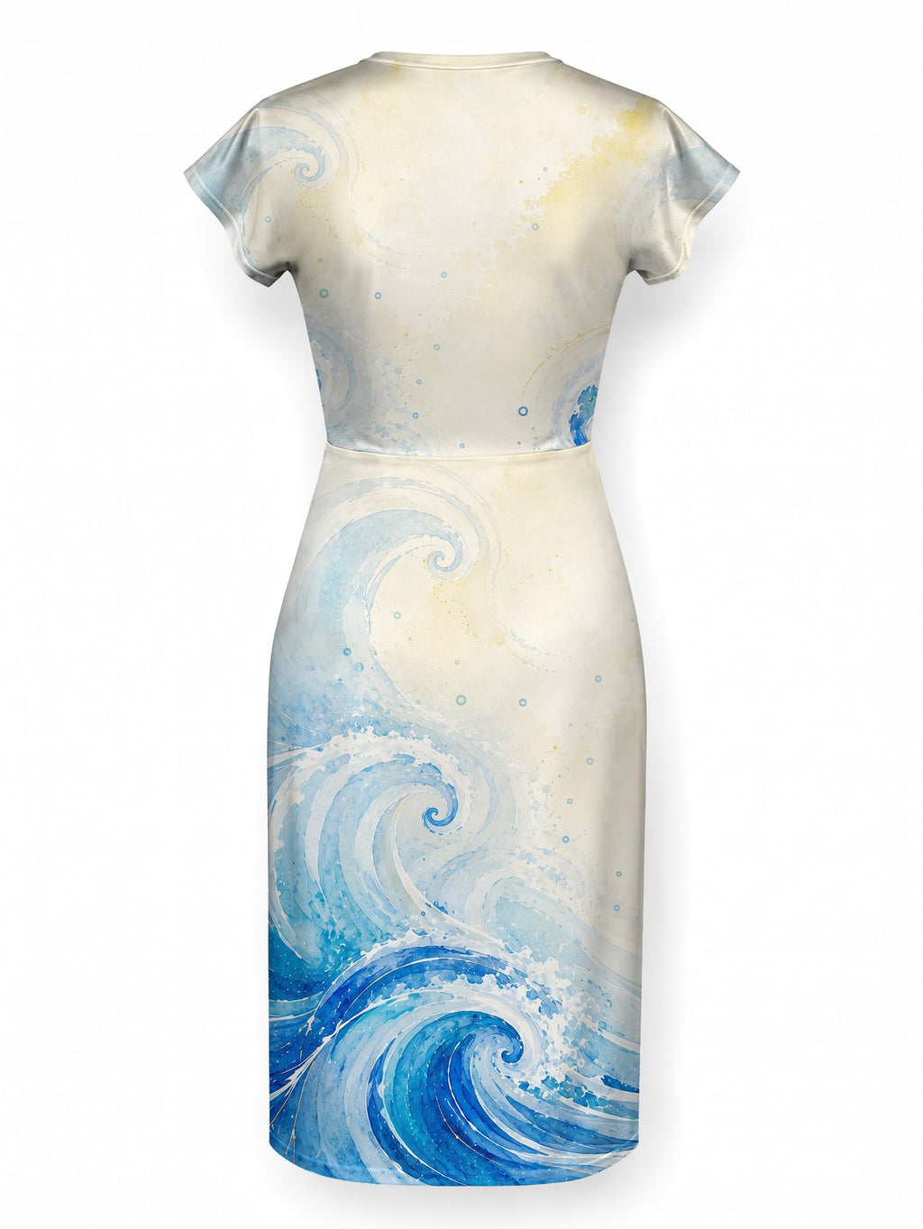 "Samaki" Cap Sleeve Midi Dress
