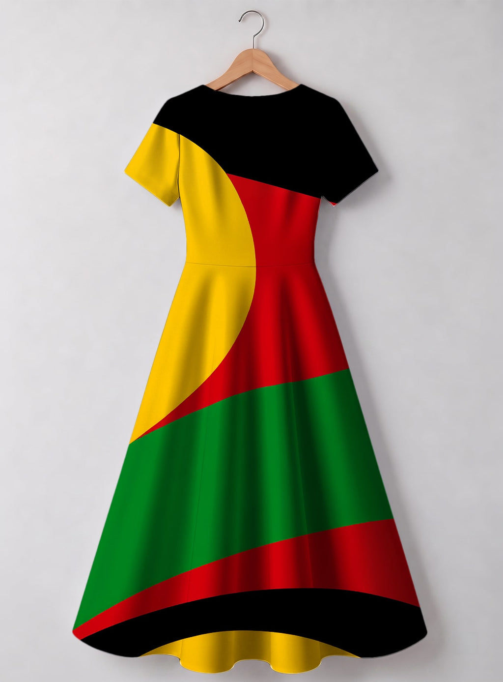 "Furaha" Sweetheart Midi Dress
