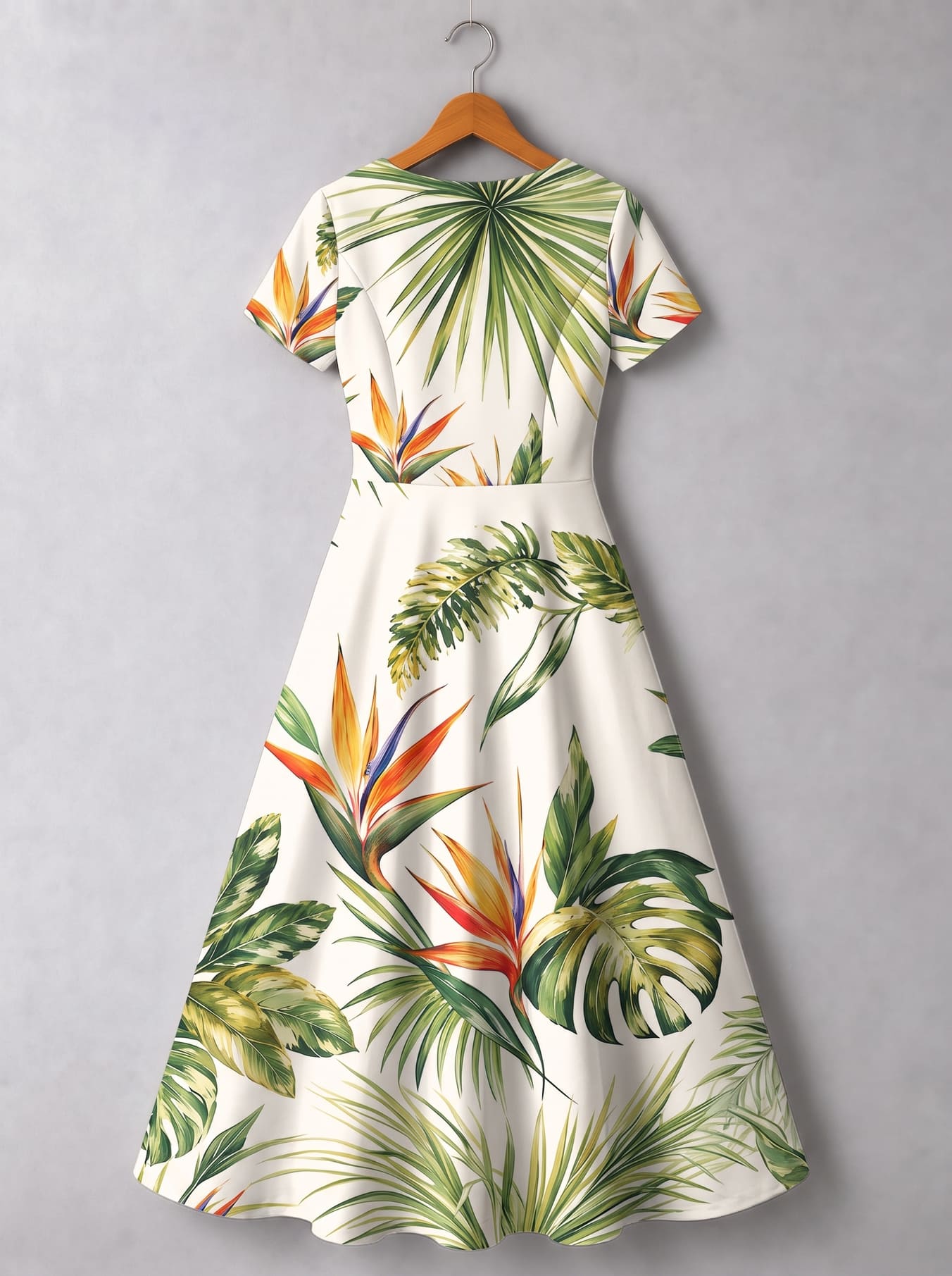 "Ndege" Short Sleeve Maxi Dress