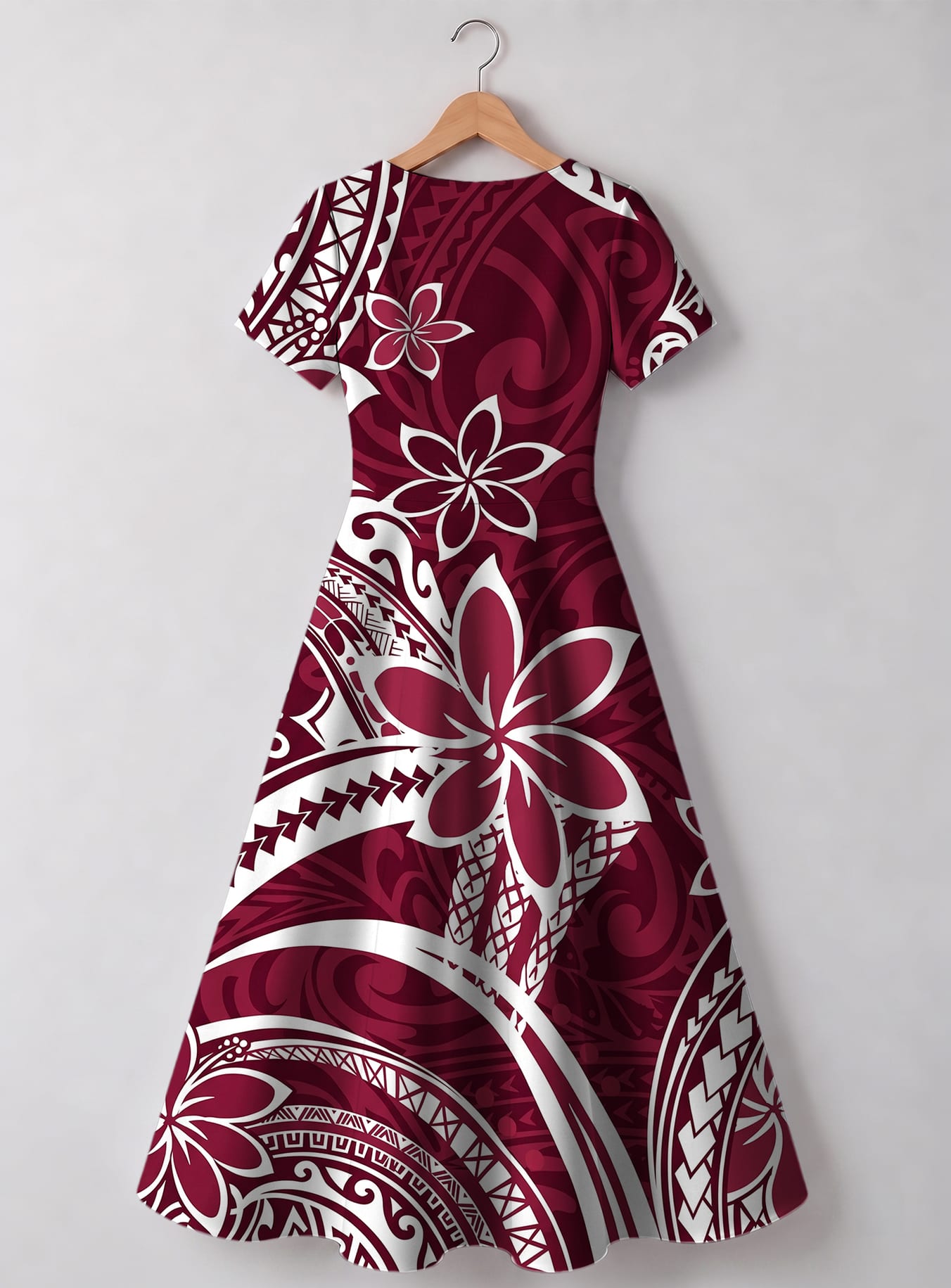 "Lehua" V Neck Midi Dress