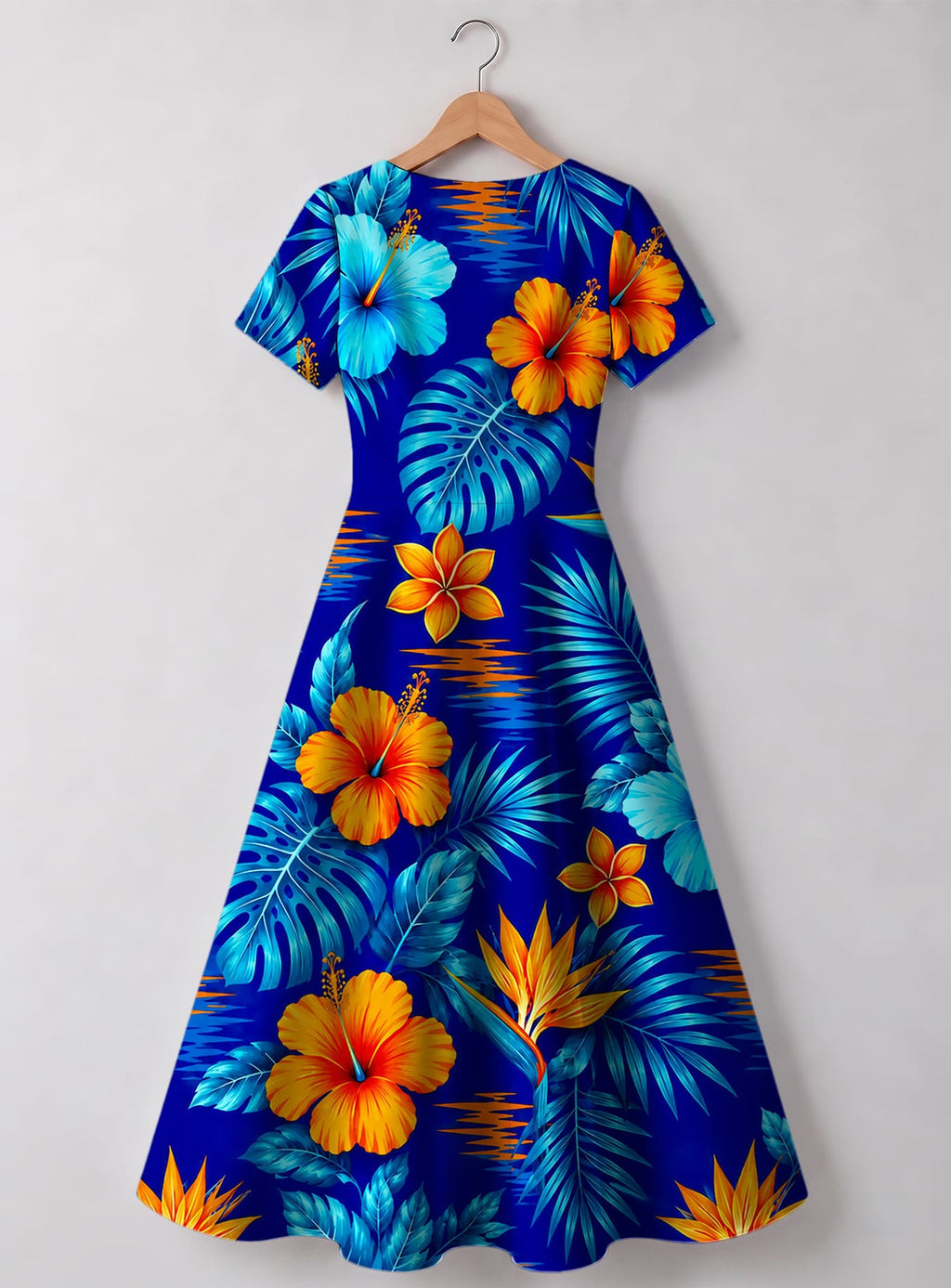 "Maua" Sweetheart Midi Dress