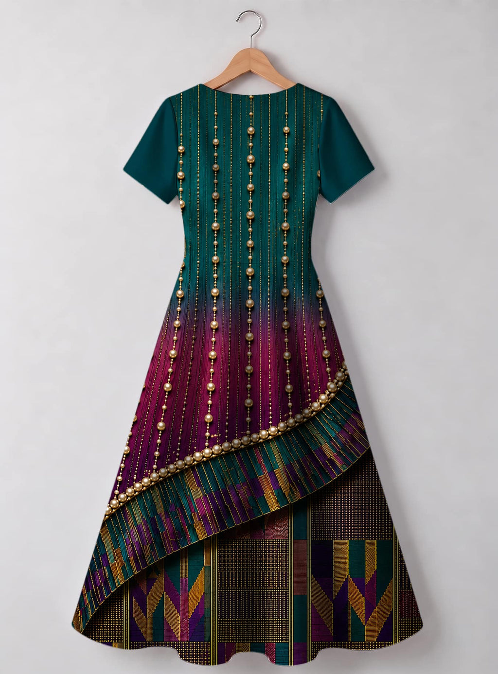 "Lulu" V Neck Midi Dress