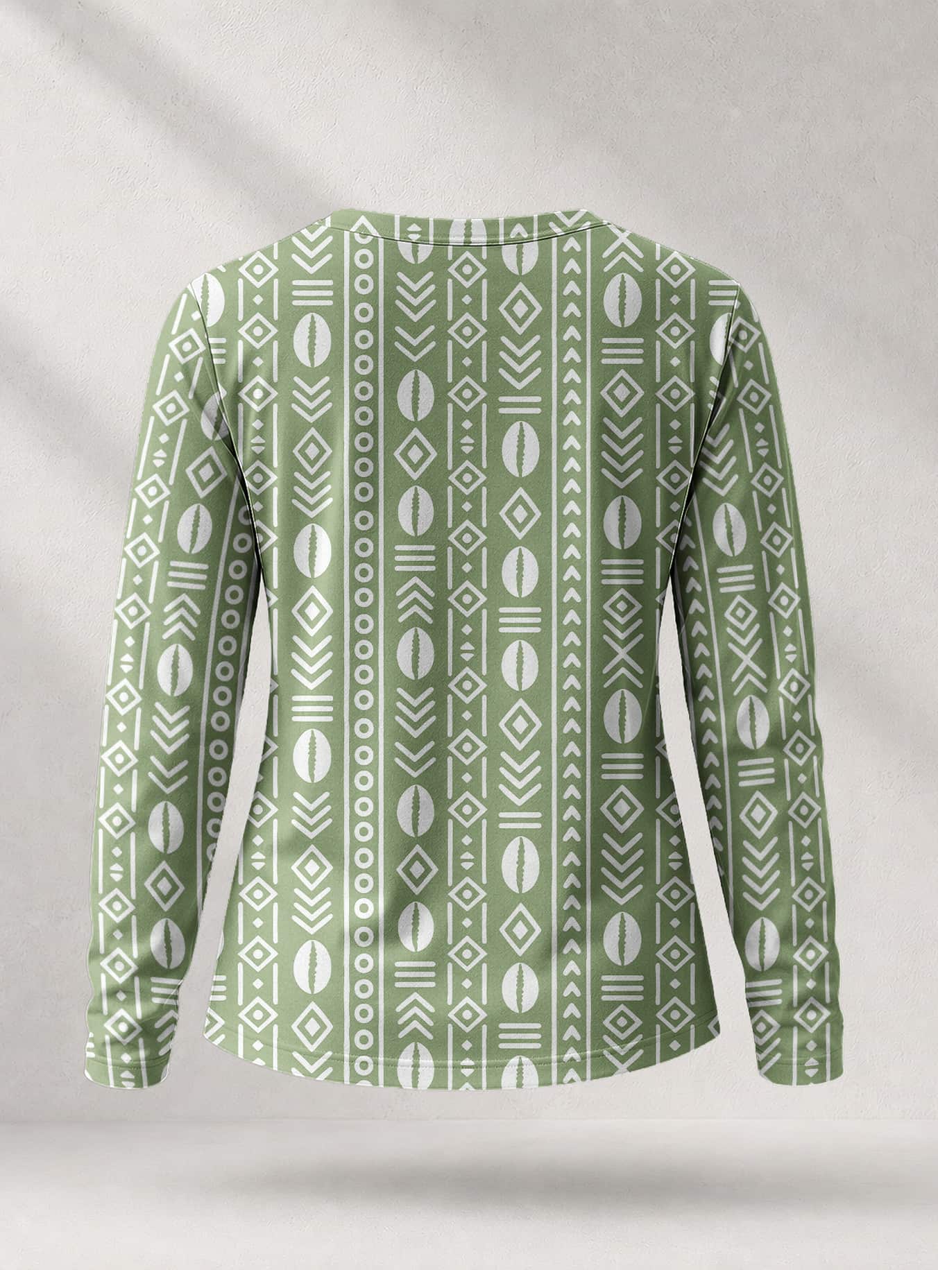 "Oshun Verde" Long Sleeve Shirt