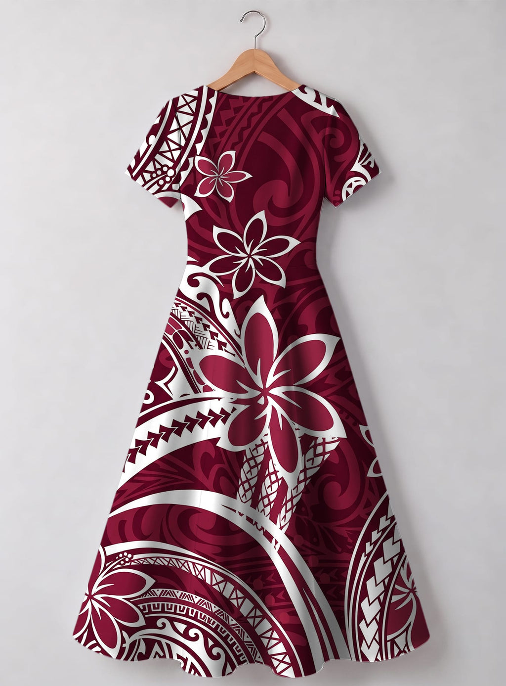"Lehua" Sweetheart Midi Dress