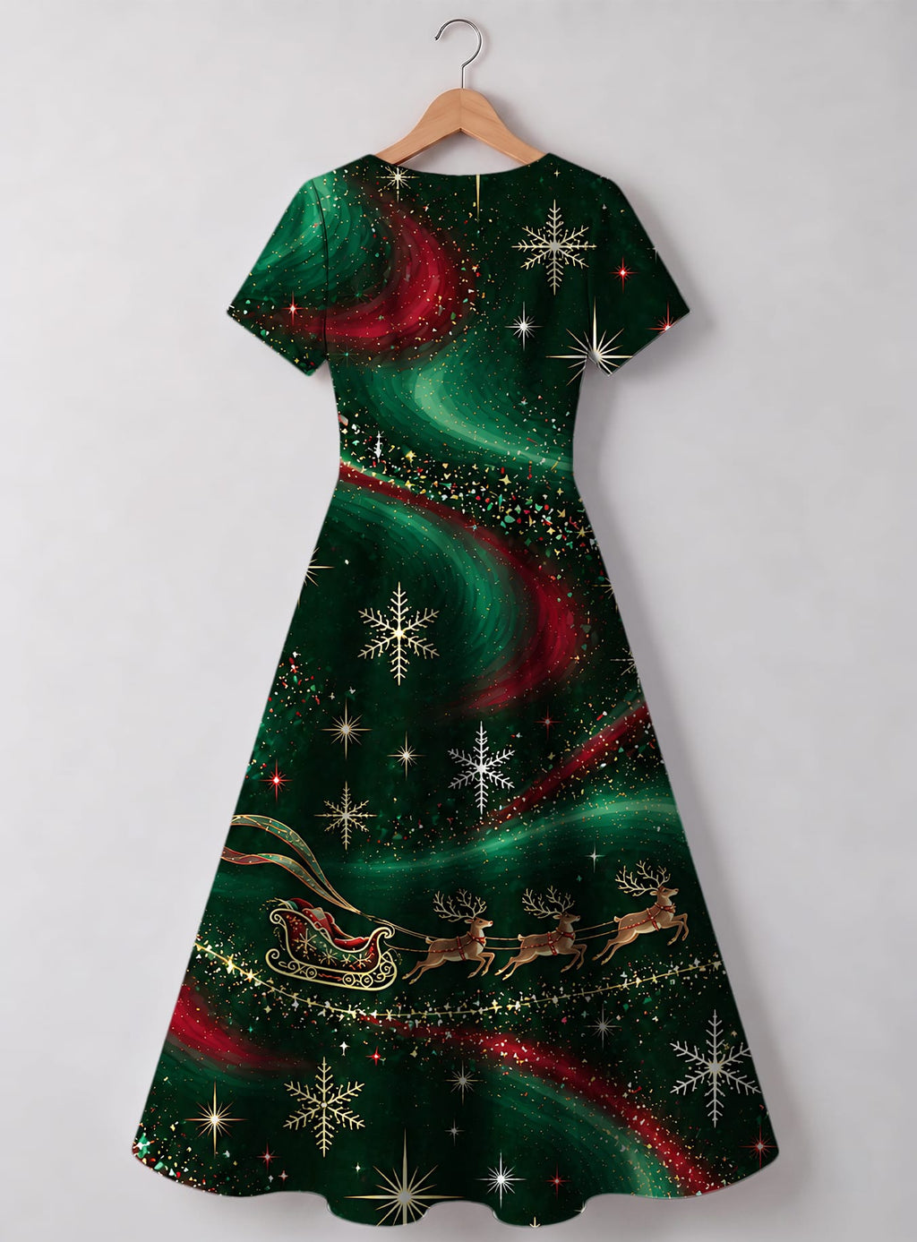 "Kimbingu" Sweetheart Midi Dress — back view, garment only