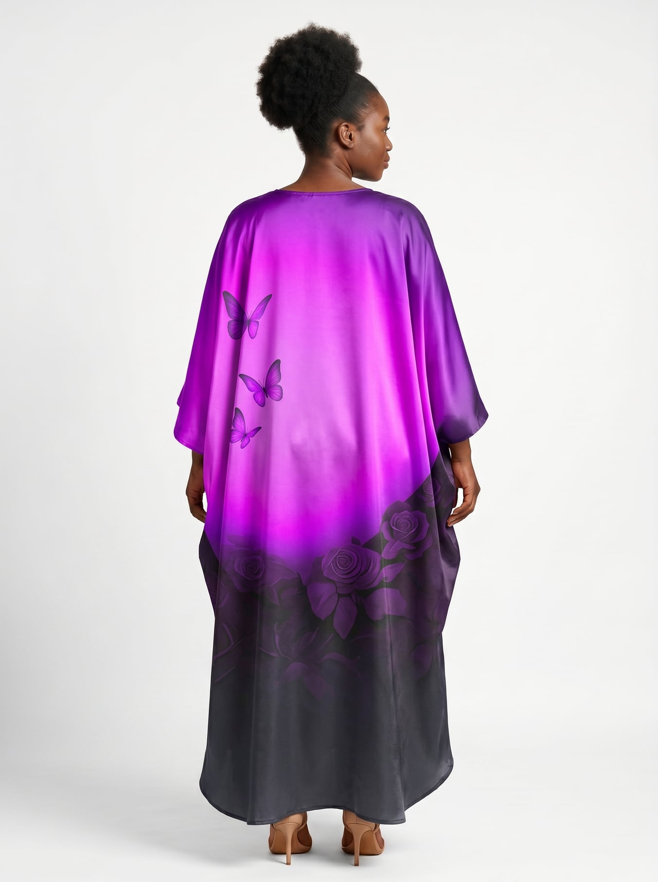 "Selah" Purple Kaftan Dress