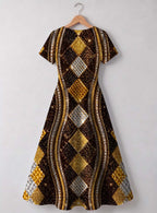 "Fataki" Sweetheart Midi Dress